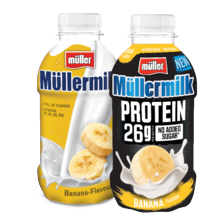 Müllermilk drink, milkshake of protein
